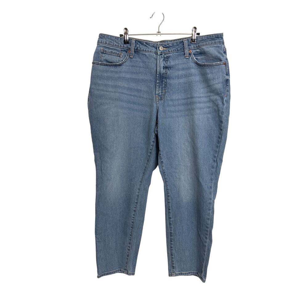 Old Navy O.G. Straight Ankle Jeans Womens Size 16 Blue Curvy Fit High Waisted